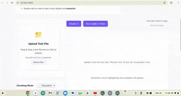 Text Chunk Visualizer Demo
